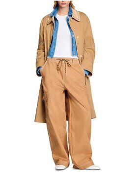 SANDRO Women's Tan Cargo Pant - NWOT EU 38